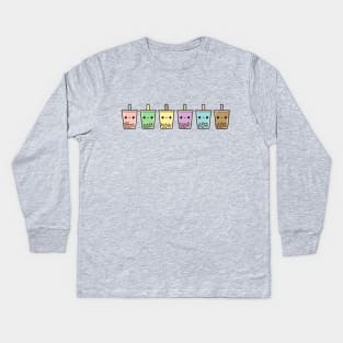 Bubble tea Kids Long Sleeve T-Shirt